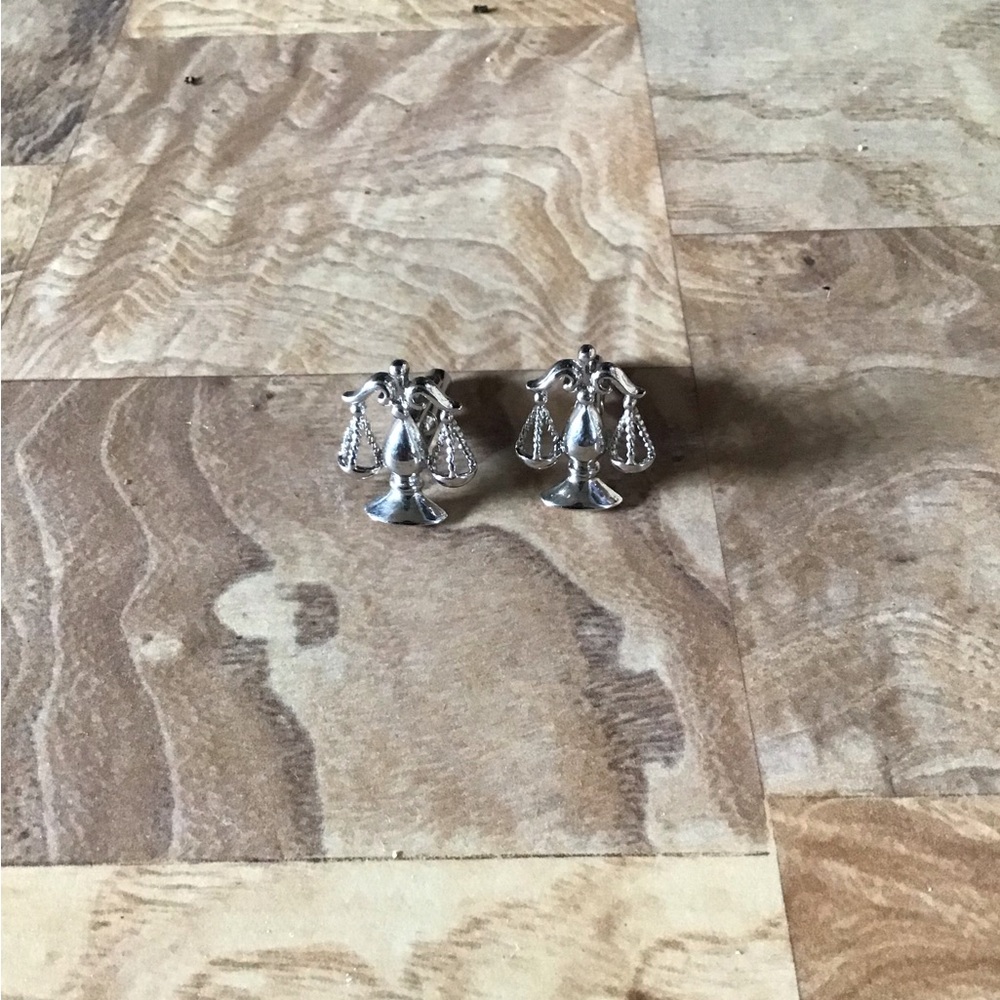 Silver Scales of Justice Shirt Cuffs